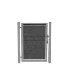 Høgild enkeltlåge koksgrå,  t/T140x110 cm 3601374501