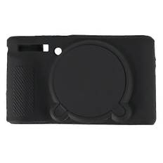 I9I Blød silikone beskyttelsesetui mod fald til Canon SX740 SX730 t4y kameradæksel - Sort