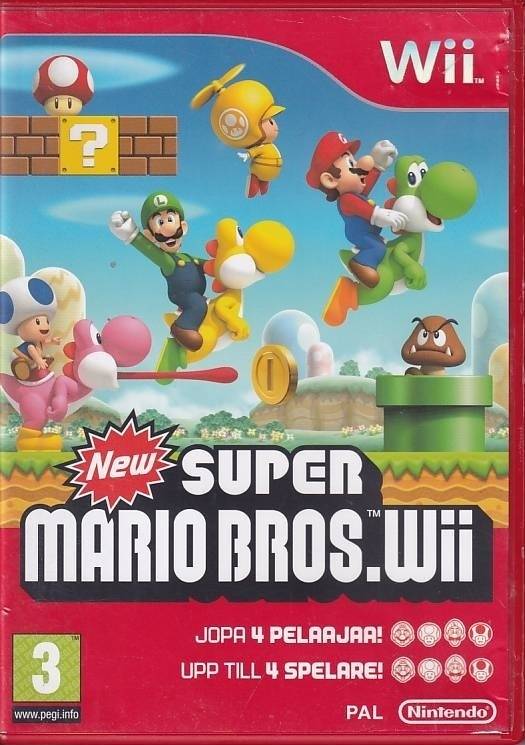 New Super Mario Bros Wii - Finsk og Svensk - Nintendo Wii (B Grade) (Genbrug)