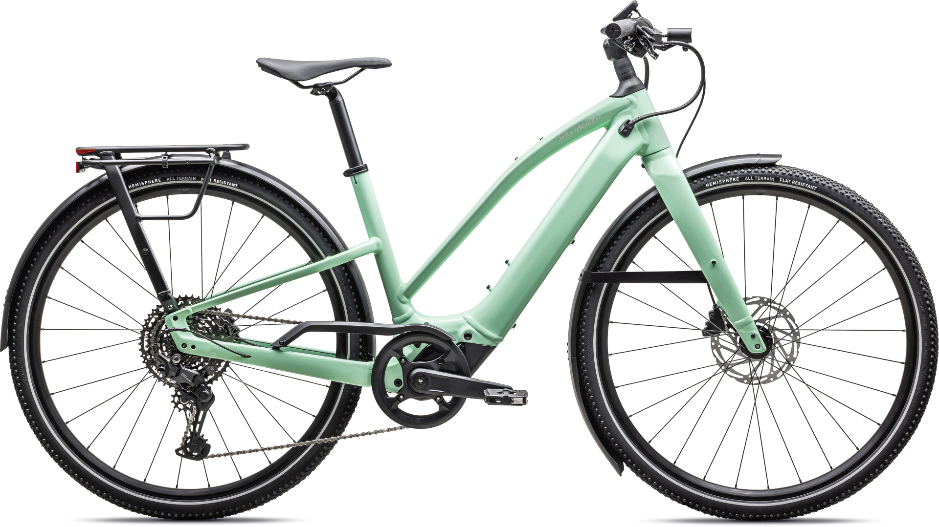 Specialized - Turbo Vado SL 2 4.0 Step - Through - Gloss Oasis / Dune Frost - L - white
