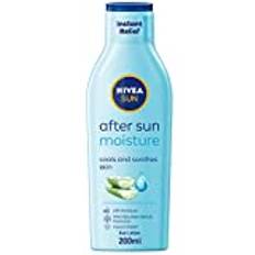 NIVEA SUN After Sun Moisturising Lugnande Lotion (200 ml), Kylande NIVEA efter sol, naturligt lugnande efter solskydd med 24 timmars effektivitet, Aftersun Aloe Vera
