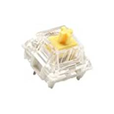 Paket med Gateron ks-9 G PRO Nyckelbrytare för Mekaniska Speltangentbord | Plattmonterad | Försmörjt Switches (Gateron PRO Yellow, 65 Styck)