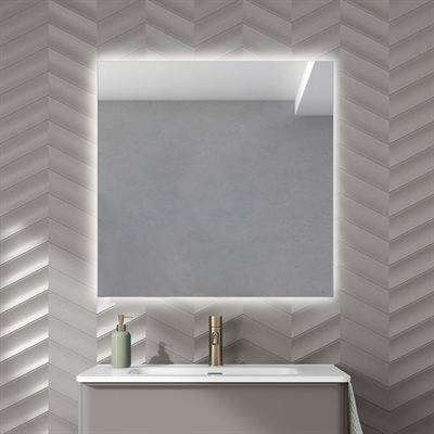 DALMA 2 LED-Spejl med baggrundslys & antidug 80x80 cm
