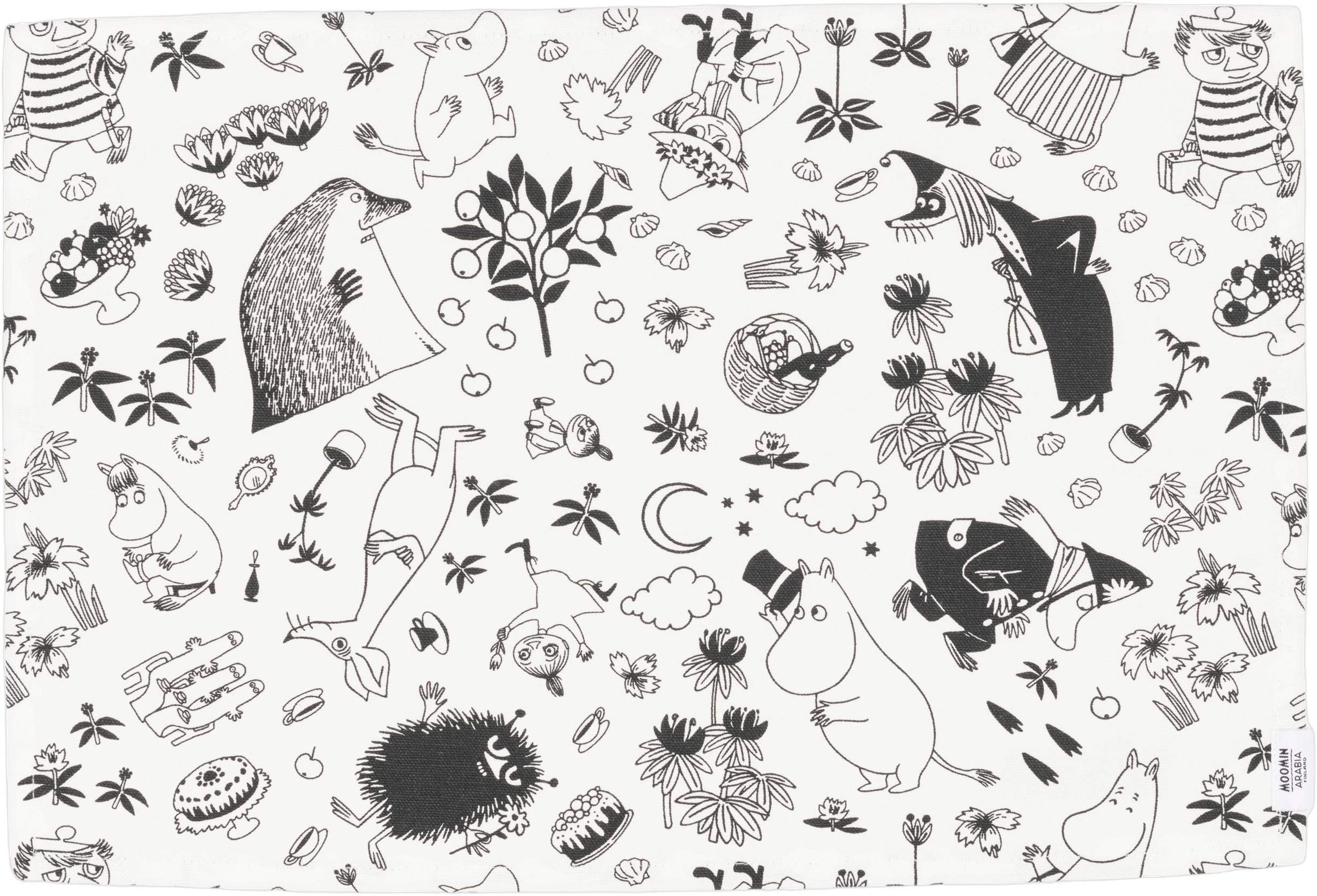 Moomin Arabia Dækkeserviet 33x45 Neutral - cm Bordstabletter Från Magasin - Multifarvet (33x45 cm)