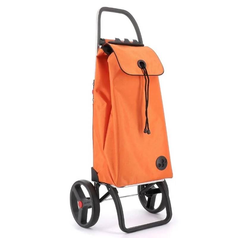 Rolser Indkøbsvogn IMAX mf 2LRSG Store Hjul - Naranja/Orange