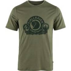 Fjällräven Abisko Wool Classic SS - T-shirt - Herr Laurel Green XXL