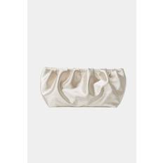 YAELLE SATIN CLUTCH - BEIGE - ONE SIZE