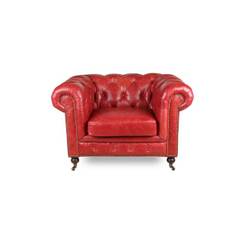 Chesterfield stol model Oakland Royal Rouge