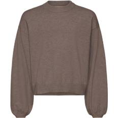 Rosemunde Rkdana LS Pullover Knit Str 128 - Brown Grey Mel Strik hos Magasin