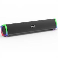 BAJEAL S100 trådlös RGB Bluetooth-högtalare Stångformad bärbar subwoofer-stöd AUX+TF-kortspel för bärbar dator