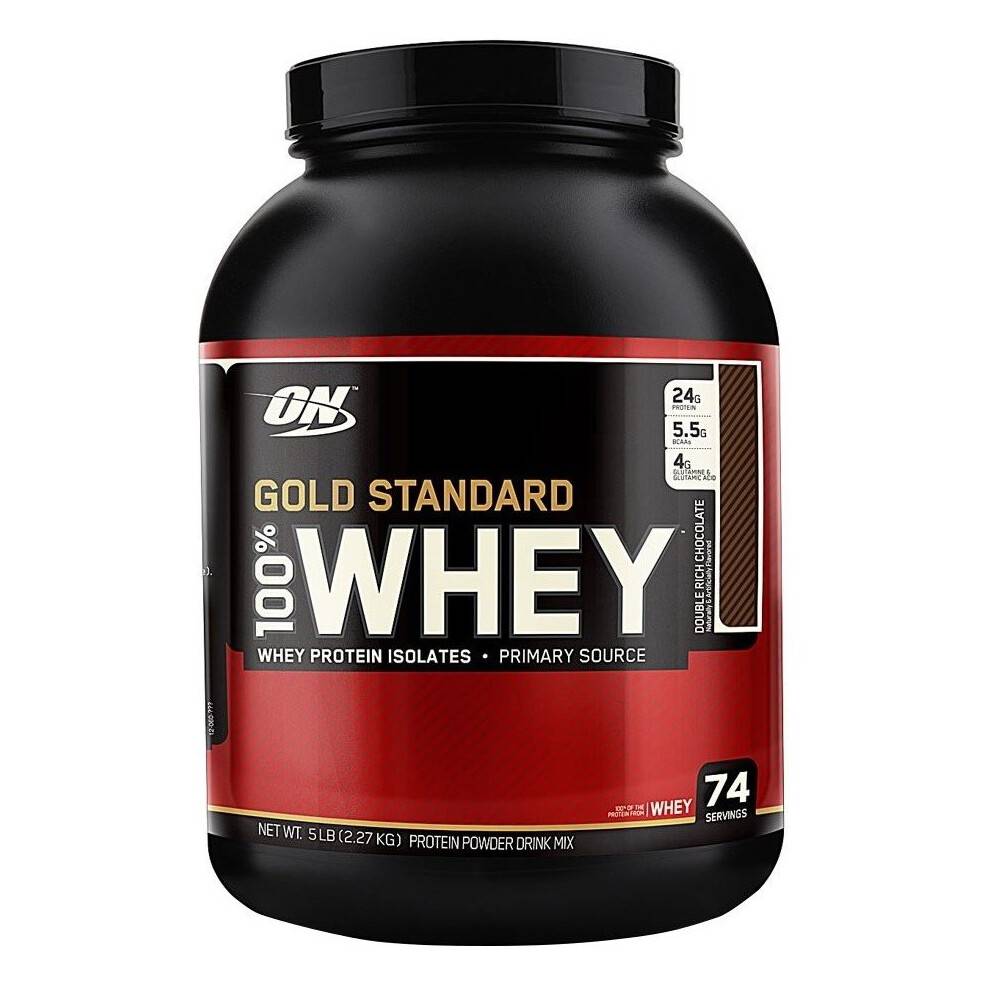Optimum Nutrition Gold Standard 100% Whey, Ekstrem Mælkechokolade, 5.01 lb (2.27 kg)