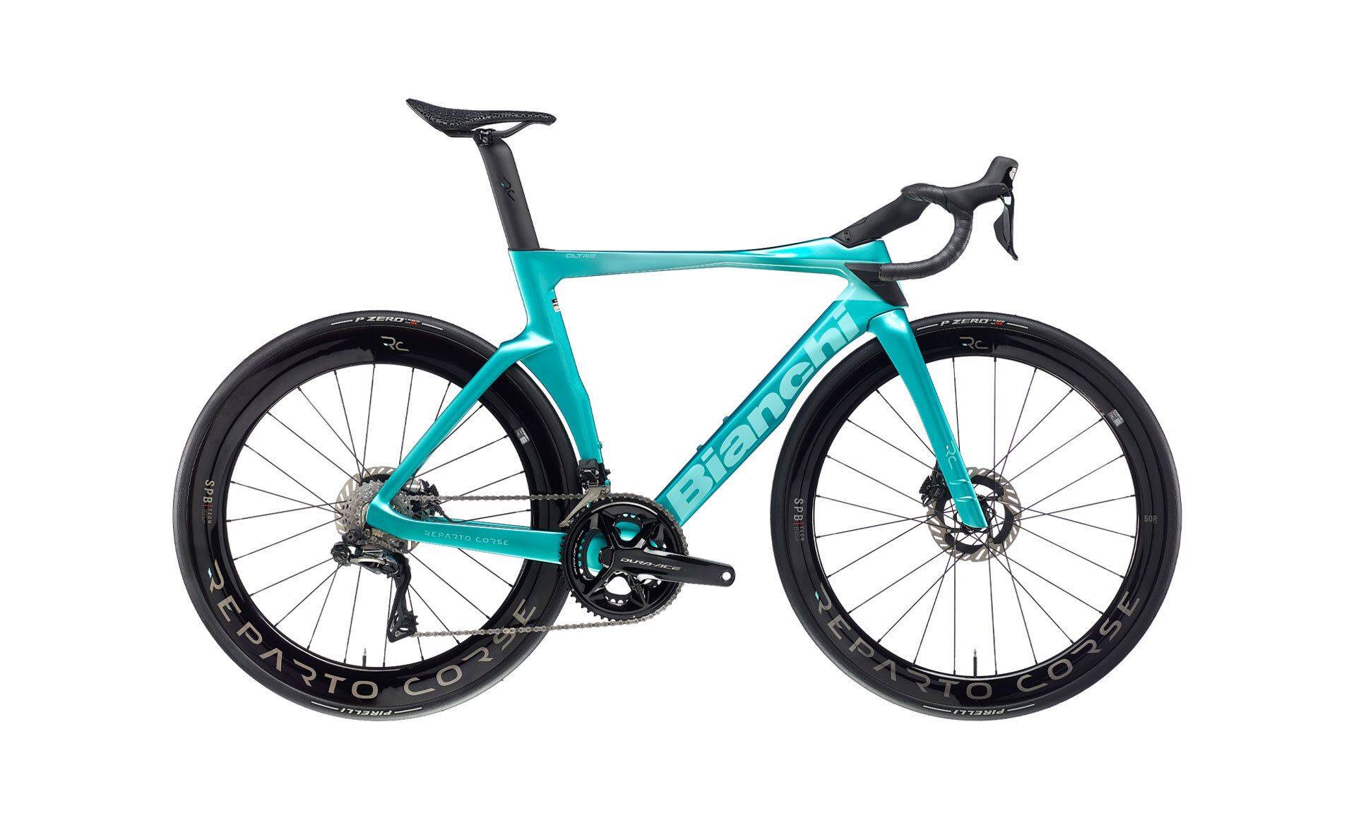 Bianchi Oltre RC 2025 - Shimano Dura Ace Di2 2x12sp - Reparto Corse Carbon SPB 50mm/65mm - 013 / 50 / Metallic Celeste / CK16 - Full Glossy