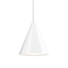 Louis Poulsen Designer hængelampe Keglen, dæmpbar, Hvid/opal, Stue/spisestue, Aluminium, Design