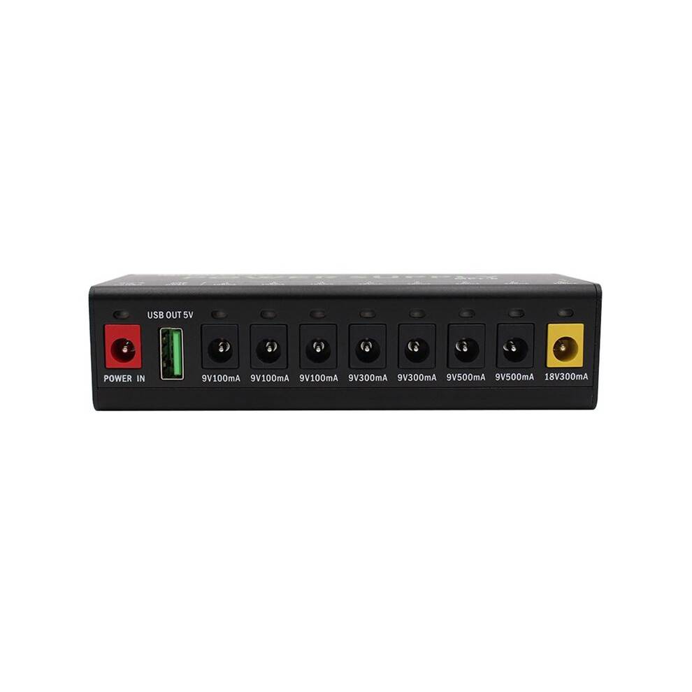 MOSKYAUDIO 8-Channel Guitar Pedal Power Supply MPT-8 Guitar Pedal Power Supply 8 Isolated Output/ 5V USB Output AU PLUG