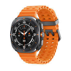 Samsung Galaxy Watch Ultra LTE 47mm Grå titaniumkasse med Marine-rem - Orange