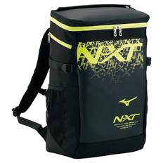 Mizuno Backpack Gym Large for Club PC Black x Lime N-XT 30, Sack/Knapsack, Capacity, School, Sports, Activities, Pocket, Unisex,