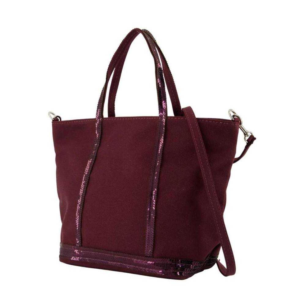 Vanessa Bruno Cabas Tote Med Pailletter - Tasker - Dame - Lilla - ONE SIZE - Bomuld