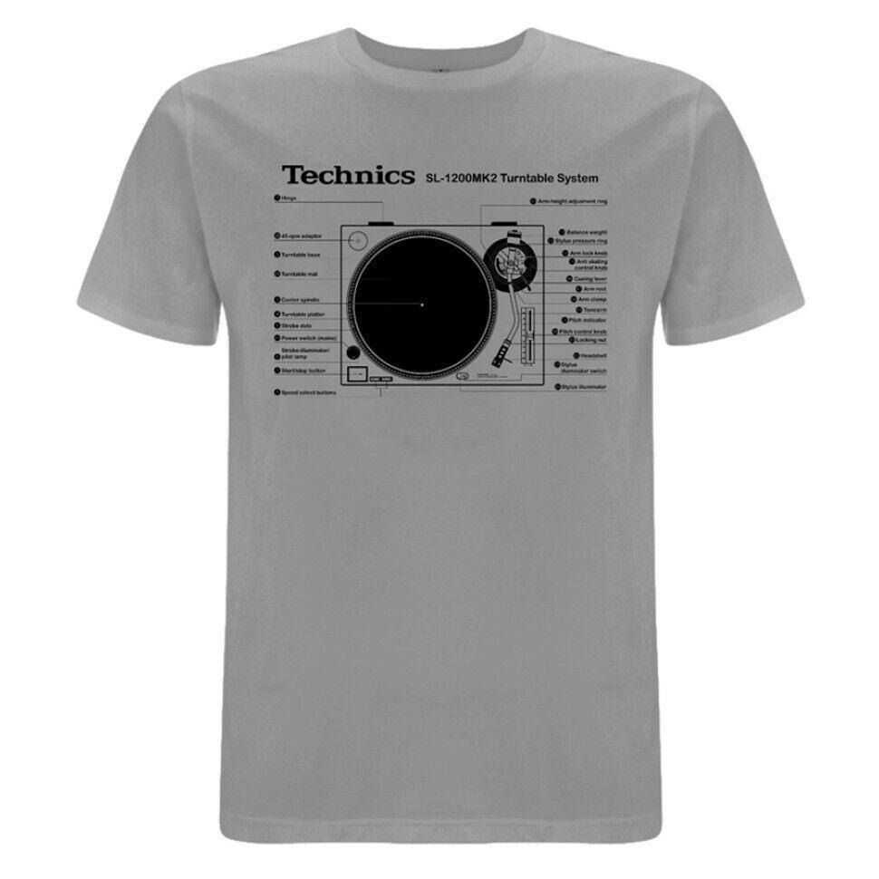 Technics SL 1200MK2 Grå unisex T-shirt cm