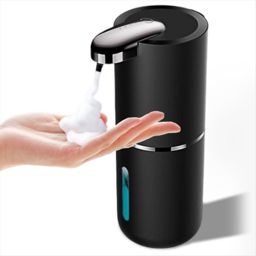 Automatisk sæbedispenser 380 ml berøringsfri flydende USB genopladelig skummende til badeværelse B