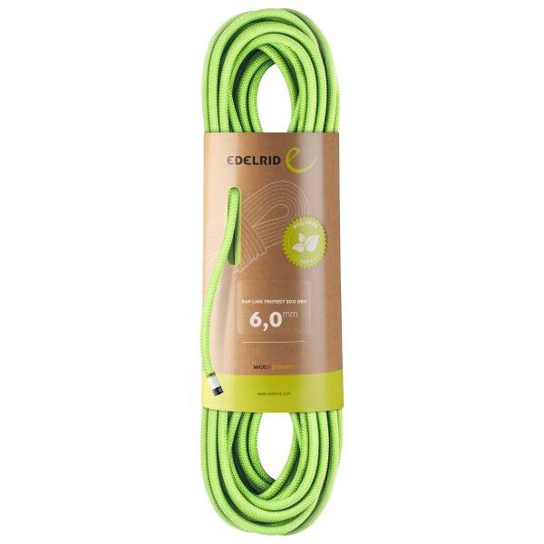 Edelrid Rap Line Protect Eco Dry 6 mm Rebsnor størrelse 40 m farve kulørt