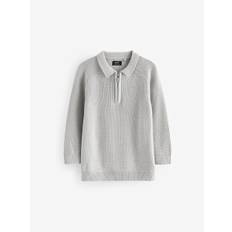 Next Langærmet Quarter Zip Knitted Polo-skjorter (3mdr.-7år) - 5 - 6 år (110 - 116cm)