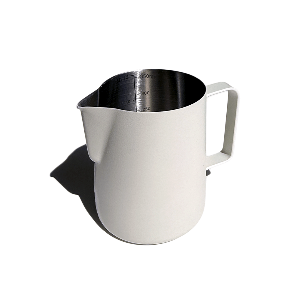 Mælkekande 350 ml – Præcis Kontrol til Perfekt Latte Art - Hvid