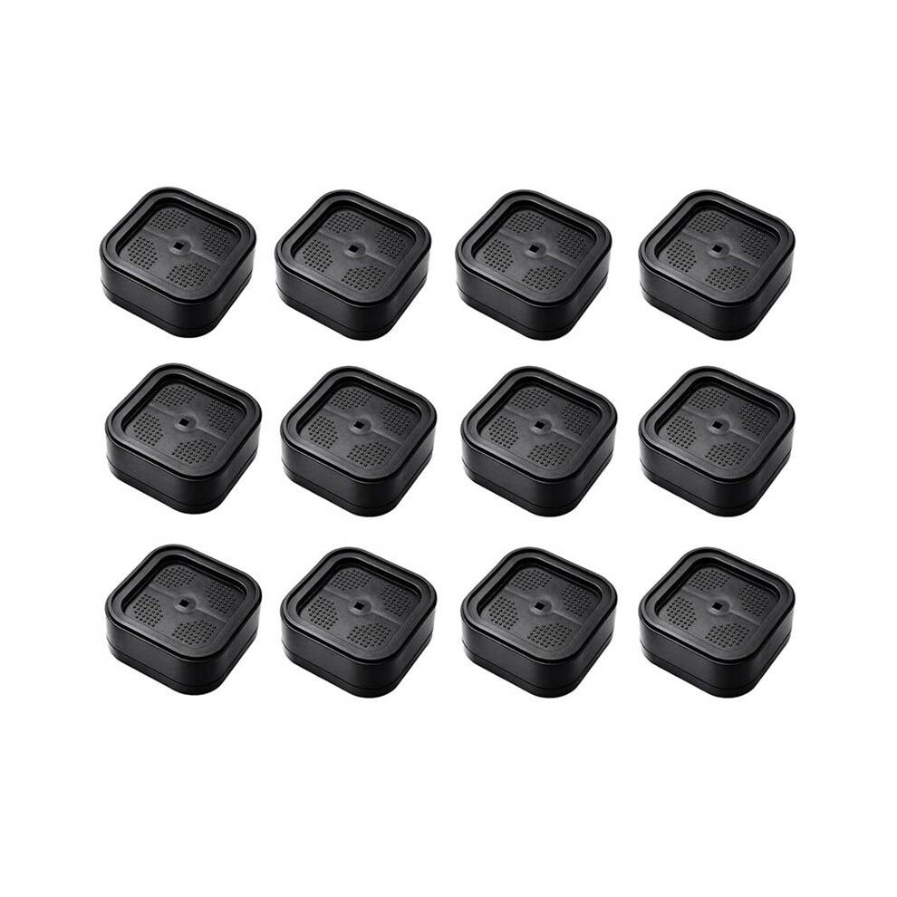 12-Piece Adjustable Bed Risers Set, Heavy Duty Stackable Furniture Lifts for Enhanced Storage