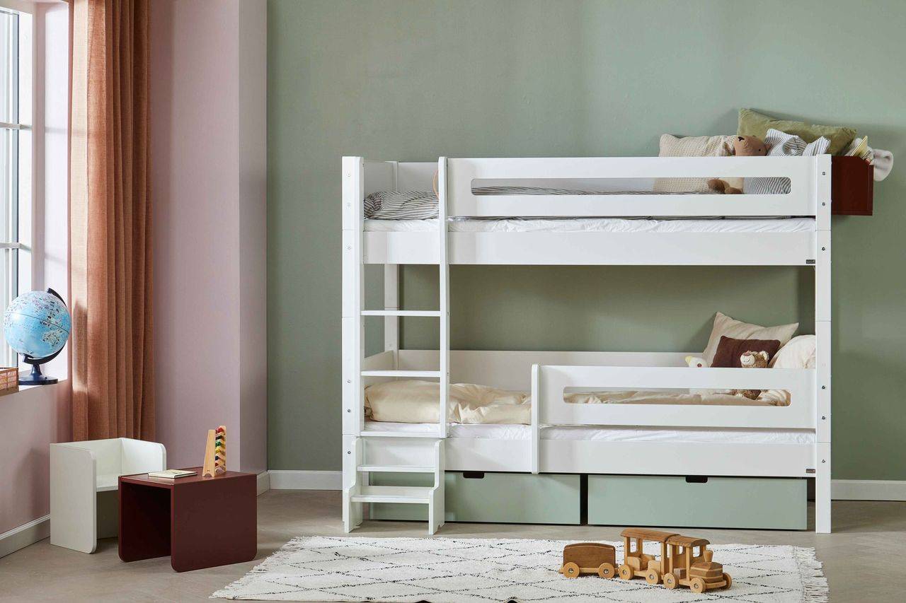 Manis-HHoder Køjeseng seng med design sengehest - 200 cm-90x200