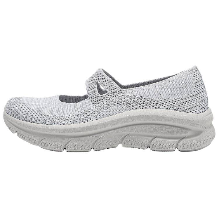 Skechers Arch Fit Mc DLUX Bekväma Hållbara Mary Jane Skor Damskor Ljusgrå 159519-LTGY cm