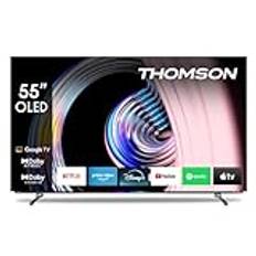 THOMSON 55" (139 cm) OLED 4K UHD Google TV röstkontroll Triple Tuner Smart TV - 55OG8S24-2024