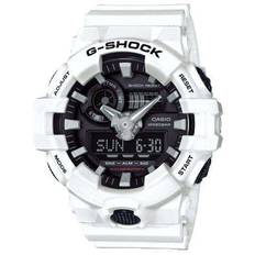 Casio G-Shock Black White Men&apos;s Alarm Chronograph GA-700-7AER