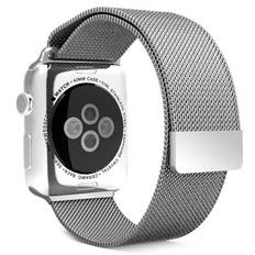 Apple Watch 45mm Mesh Urlænke i rustfrit stål - Sølv til 8 / 9