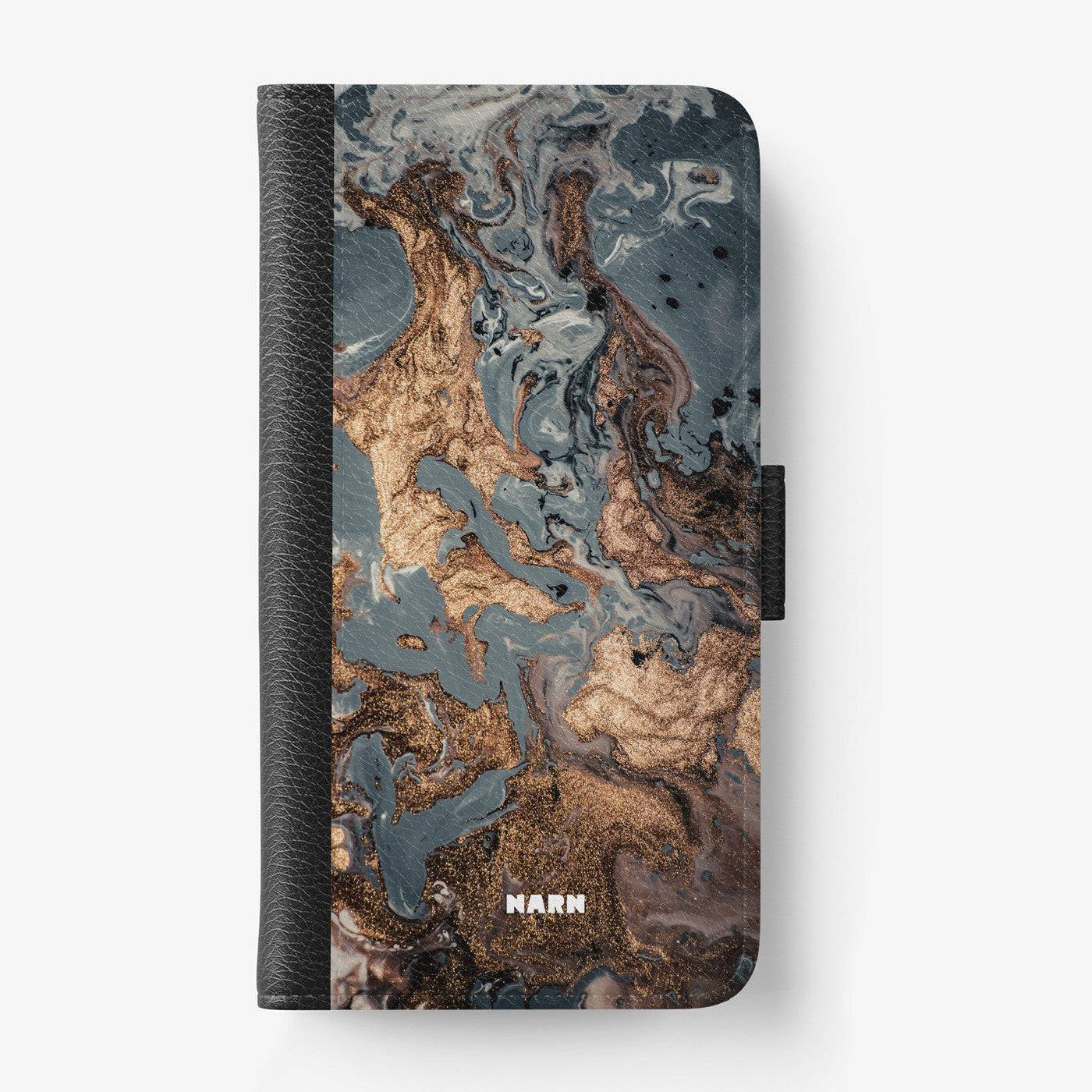 Plånboksfodral Sony Xperia 1 VI – Molten Gold – Blå – Med Kortfack | NARN