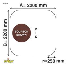 Spalock Kvadratisk | Bourbon Brown | 1121122