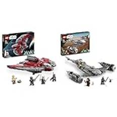 LEGO 75362 Star Wars Ahsoka Tanos T-6 Jedi Shuttle Set & 75325 Star Wars Der N-1 Starfighter des Mandalorianers