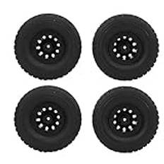 Demeras Tire Rc 15x12x8 Antiwear Wheel Tire Black Rubber Tire Passar för Wpl C-34 1 16 4wd Military Truck