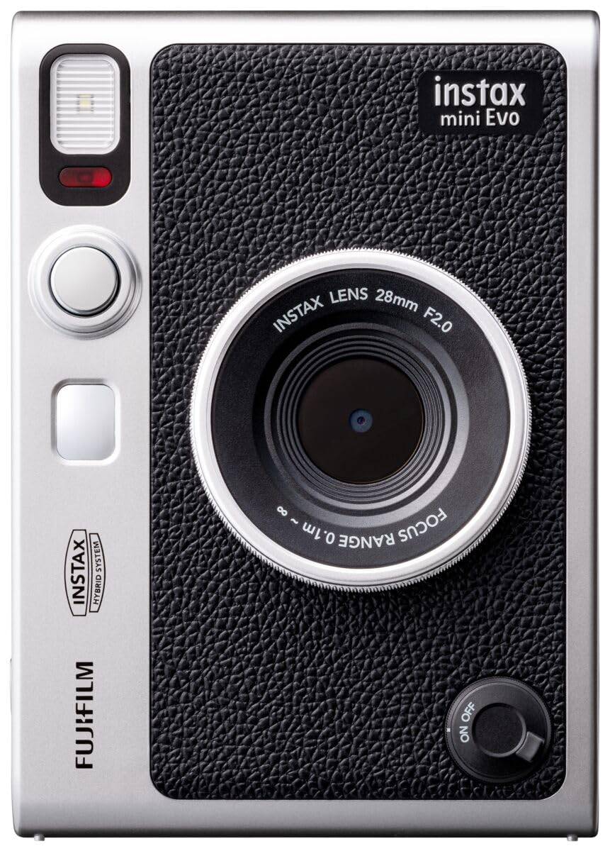 Fujifilm FUJIFILM Instax Evo Hybrid Instant Camera (Direktkamera, smartphone-skrivare, digitalkamera) Instax mini Evo Black INS MINI EVO BLACK C