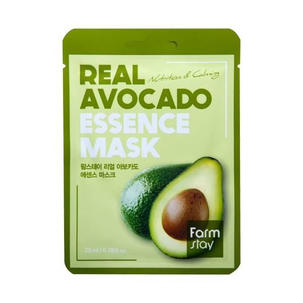 Farm Stay - Real Essence Mask - 1pc - Avocado - Green