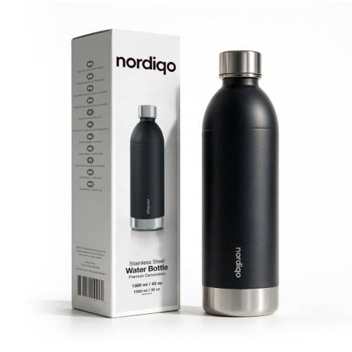 Nordiqo Stålflaska 1.3L för Aarke Carbonator 3 & SMEG