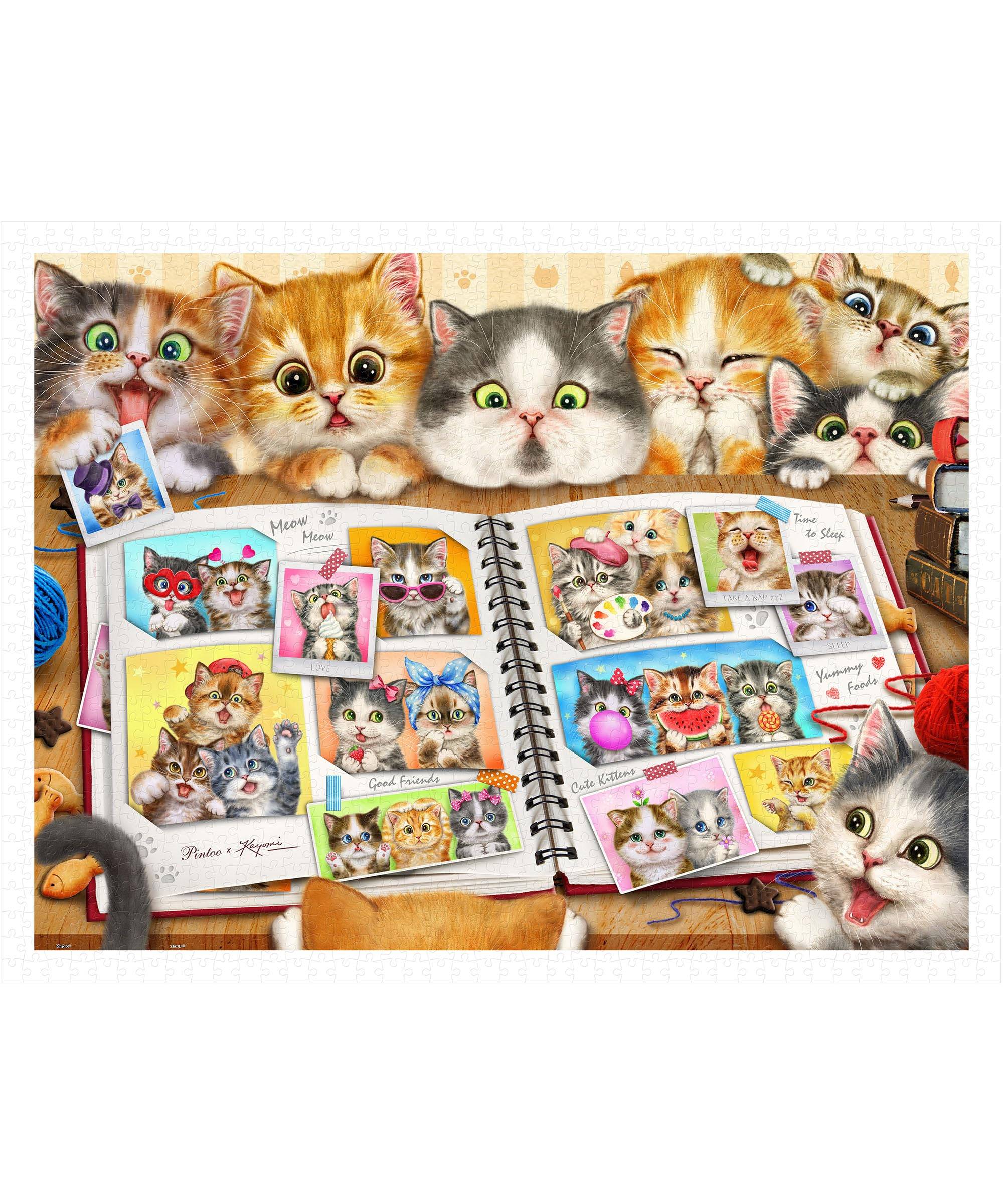 Pinto Plastic Jigsaw Puzzle Memories for No Broken 1200-Piece Kayomi - Cats' Album (45x59cm) Adults, Difficult, Pieces, Click-together [H2051]