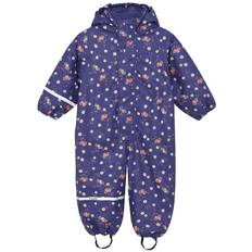 CeLaVi Regnoverall m. Fleece - PU - Skeppare Blue m. Tryck - CeLaVi - 70 - Regnoverall