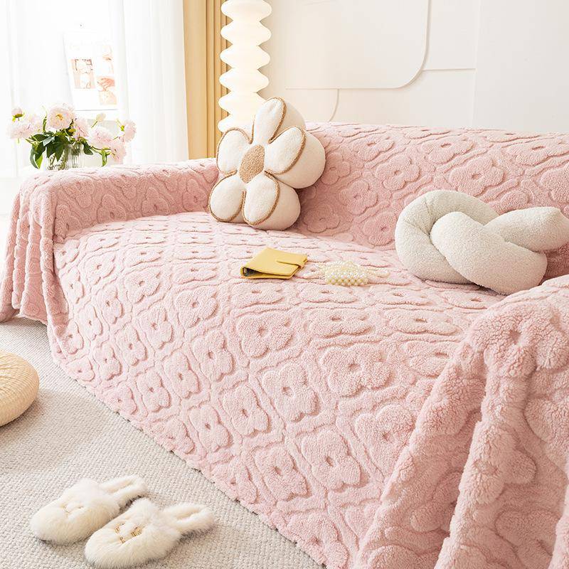 Plush Sofa Cover Cloth Winter Full Cover Sofa Cover Sofa Cover One Piece Sofa Cover 180*130cm