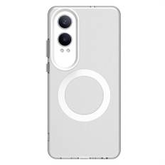 EIDERWOOD OnePlus Nord CE4 Lite (5G) Hybrid Plast Cover - MagSafe Kompatibel - Gennemsigtig / Hvid