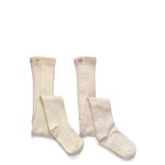 MINYMO Stocking W.pointelle (2-Pack) |Beige |68\74