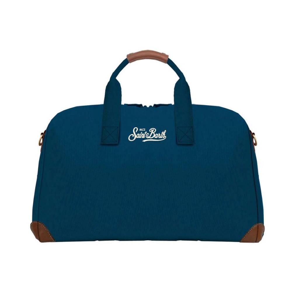 MC2 Saint Barth Aline Canvas Clutch - Tasker - Dame - Blå - ONE SIZE - Uld