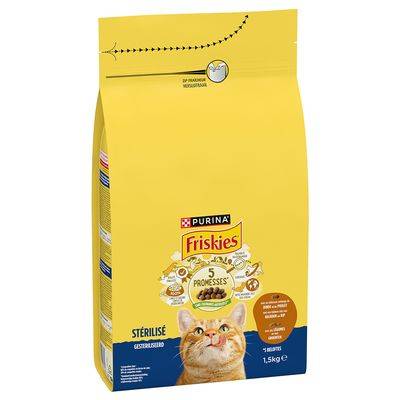 PURINA Friskies Sterilised med kalkon, kyckling & grönsaker