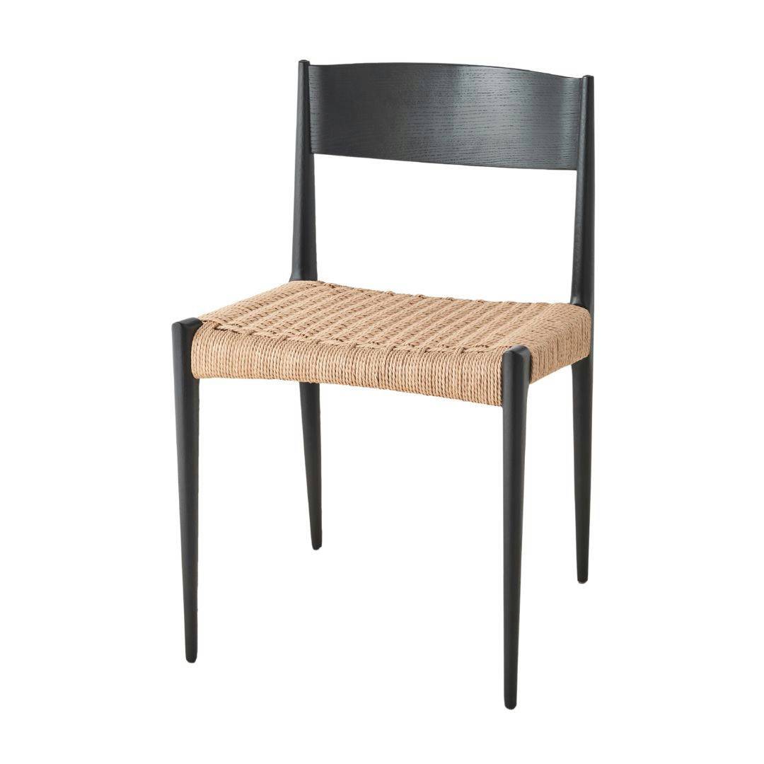 dk3 Pia Stol Matbord stol Oak Black Lacquer