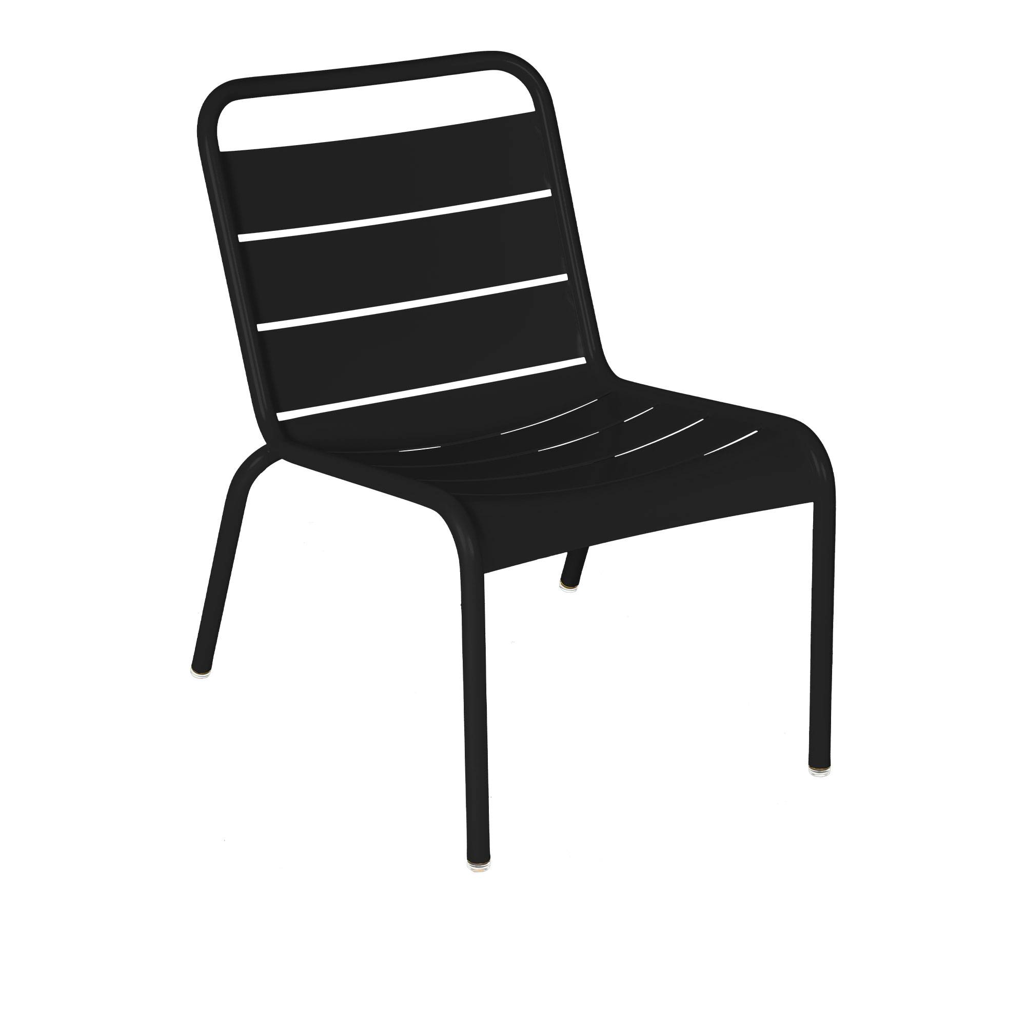 Fermob - Luxembourg Lounge Chair Liqourice 42 - Utomhusfåtöljer - Frédéric Sofia - Svart - Metall