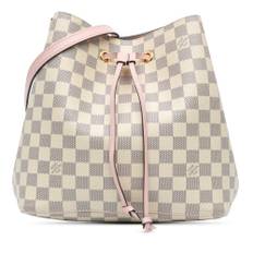 Pre-owned Louis Vuitton Damier Azur Neonoe MM White