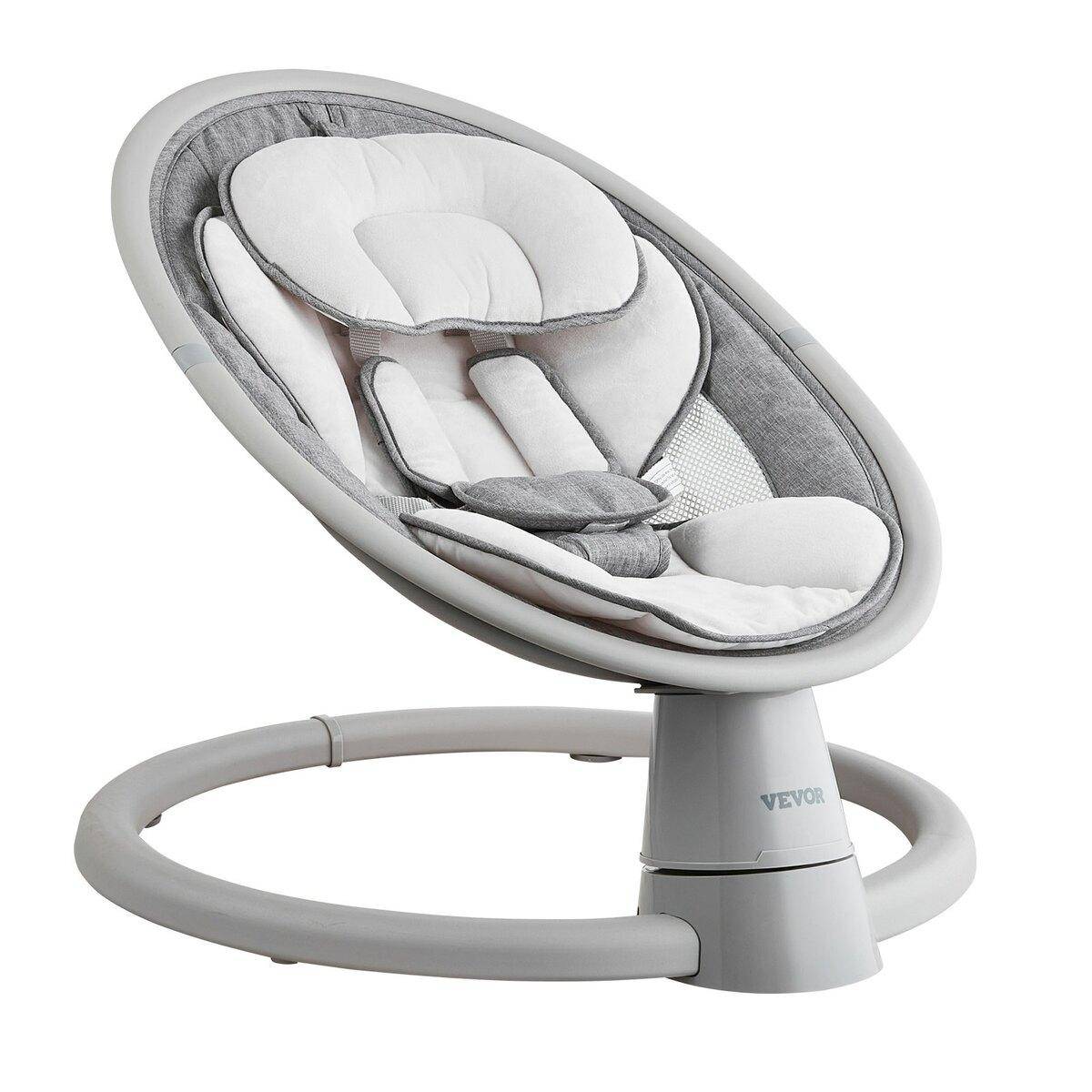 Baby Swing for Infants 5 Speeds Remote Control Bluetooth Lullabies Cushion